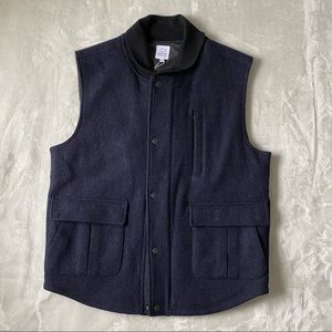 Oscar De La Renta Navy Blue Men’s Wool Vest